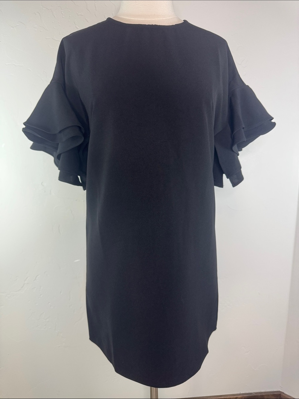 Sugarlips Chelsea Bell Ruffle Sleeve Shift Mini Dress